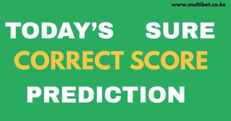 Correct score prediction list for Kenyan bettors